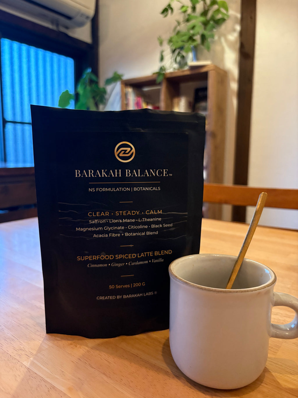 Barakah Balance™ Chai-Safran | Premium-Botanical-Superfood-Mischung | 50 Portionen