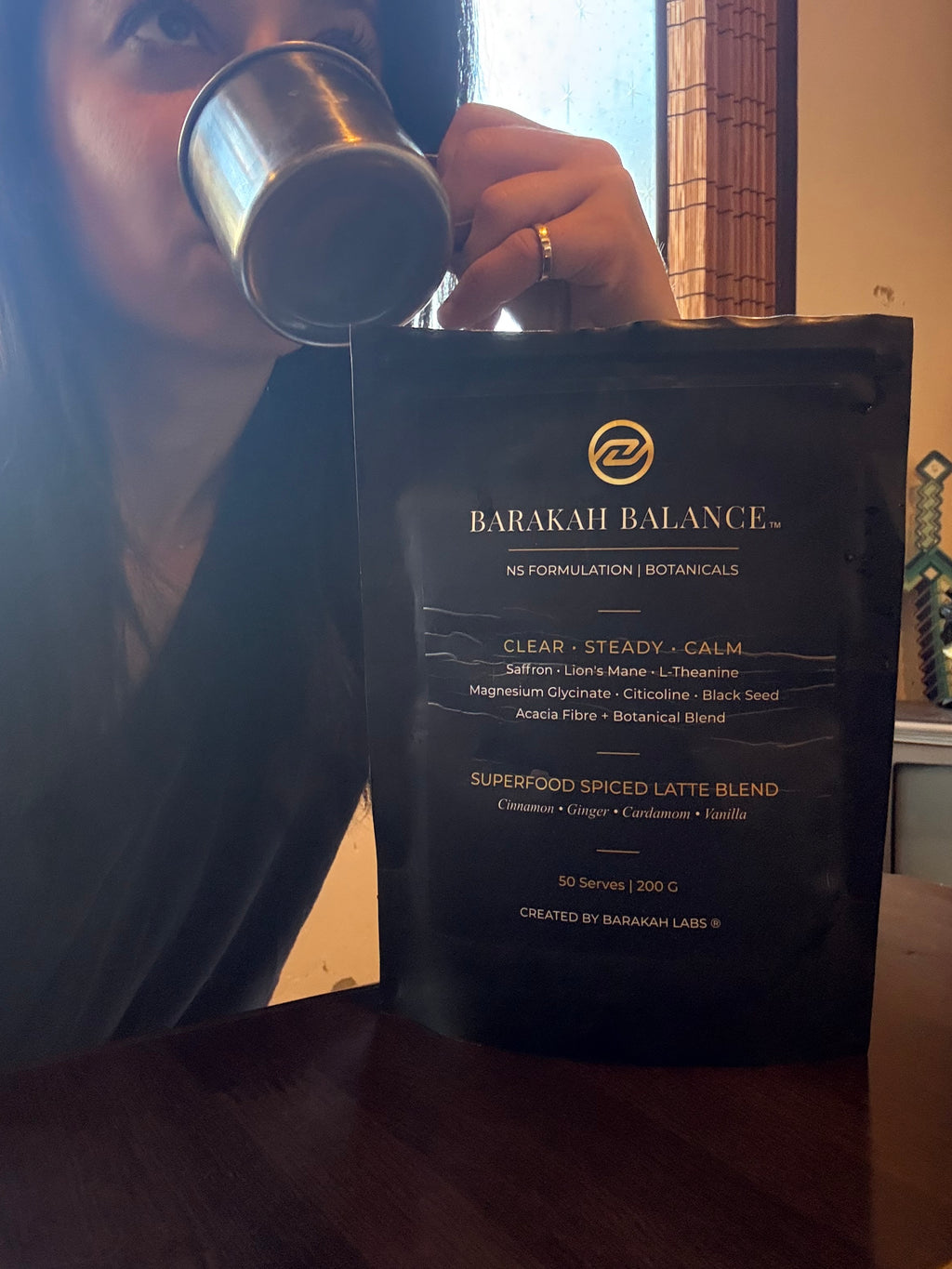 Barakah Balance™ Chai-Safran | Premium-Botanical-Superfood-Mischung | 50 Portionen
