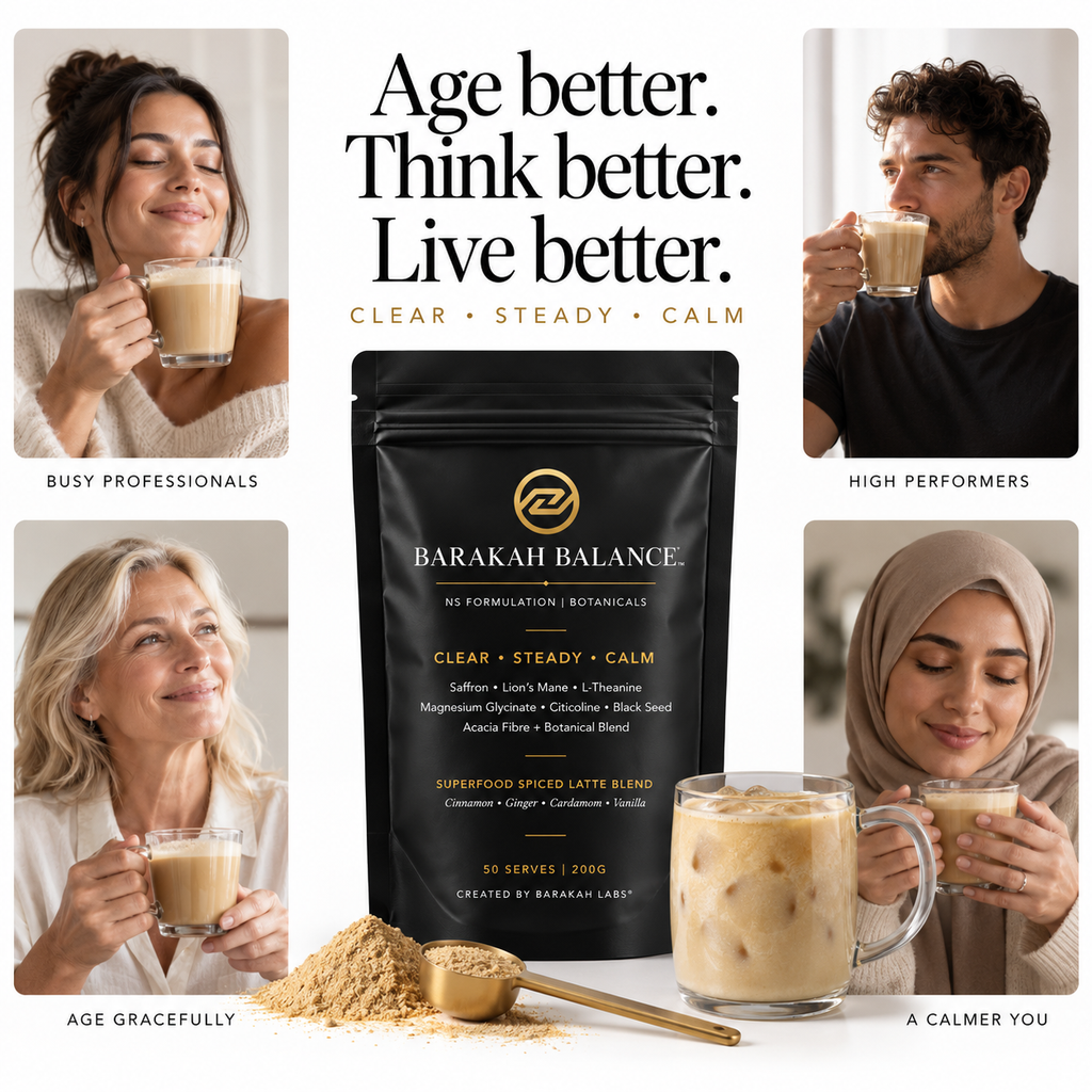 Barakah Balance™ Chai-Safran | Premium-Botanical-Superfood-Mischung | 50 Portionen
