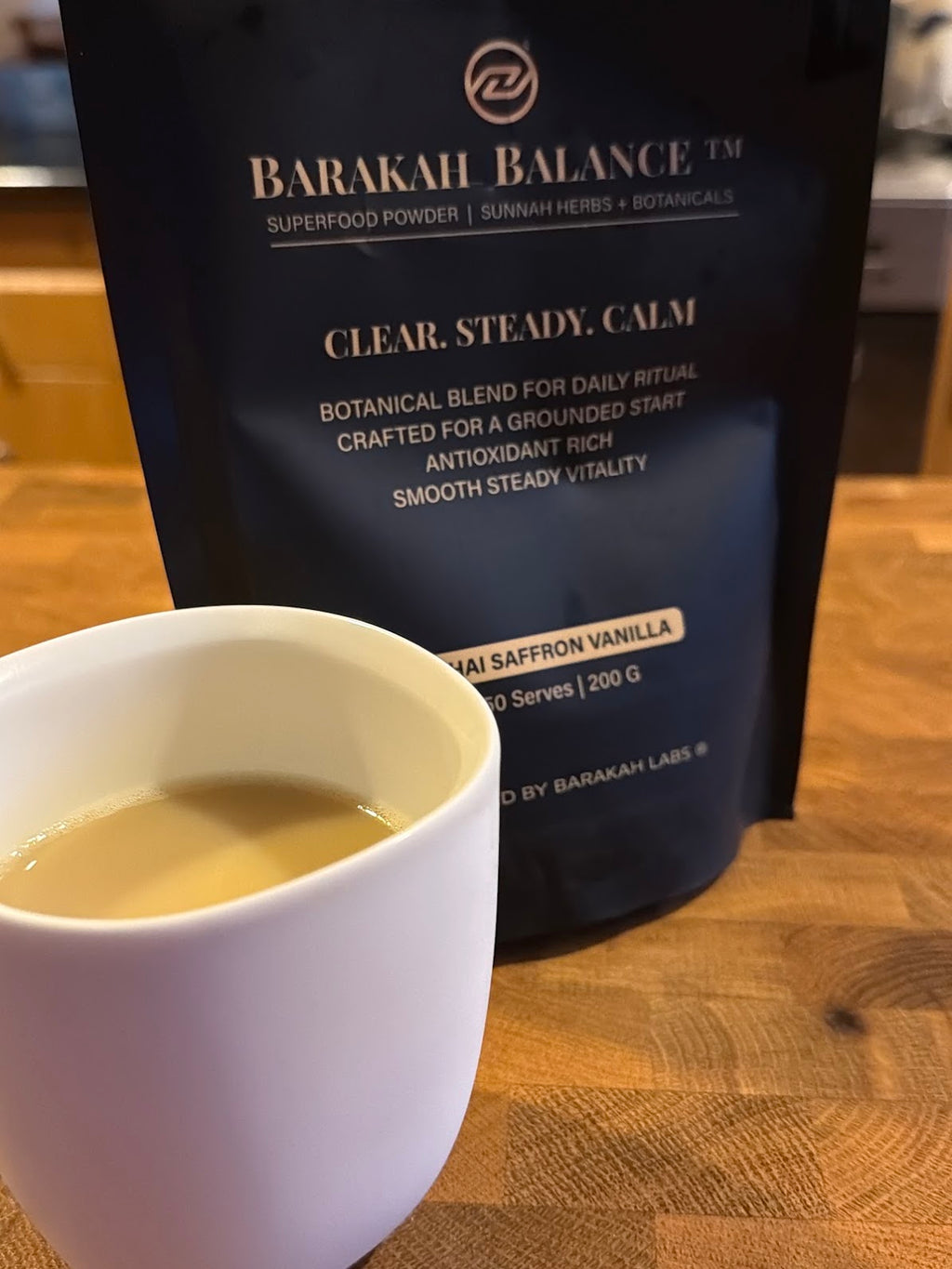 Barakah Balance™ Chai-Safran | Premium-Botanical-Superfood-Mischung | 50 Portionen