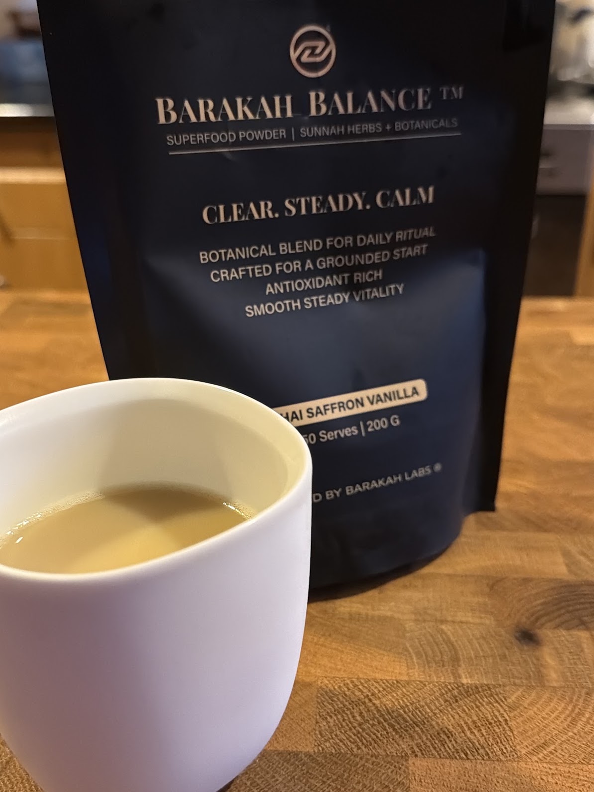 Barakah Balance™ Chai-Safran | Premium-Botanical-Superfood-Mischung | 50 Portionen